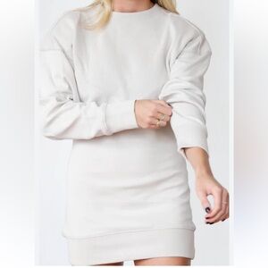 Neu sweatshirt mini dress with shoulder padding Size S